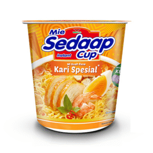 Mie Cup Sedaap Rebus Kari Spesial