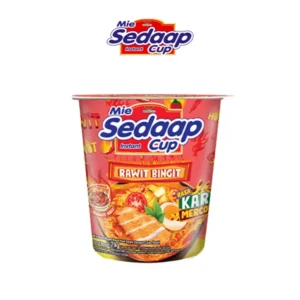 Mie Cup Sedaap Rebus Rawit Bingit